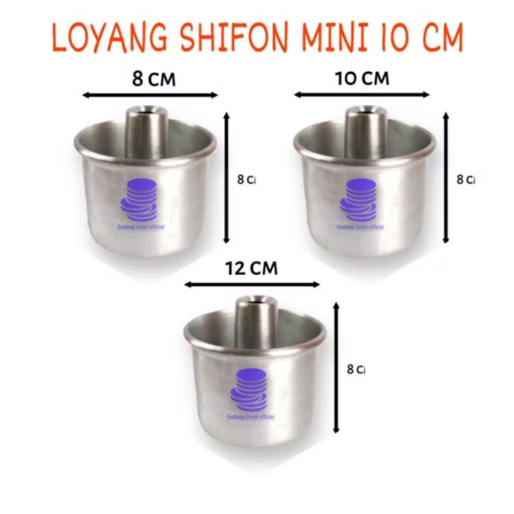 Loyang MINI Chiffon Cake/Loyang Kue Siffon Mini