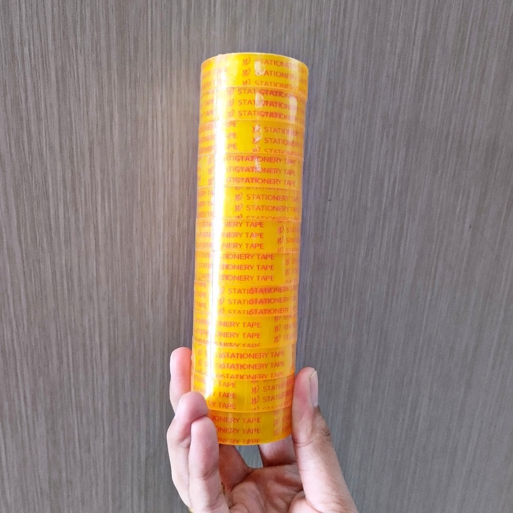 

[1slop 12pcs]Isolasi Bening 10 mm 1 Jari/Isolasi Bening/Stationery Tape/Isolasi Kado/Isolasi Kecil/Lakban Kecil/Plester/Lakban 1 Jari