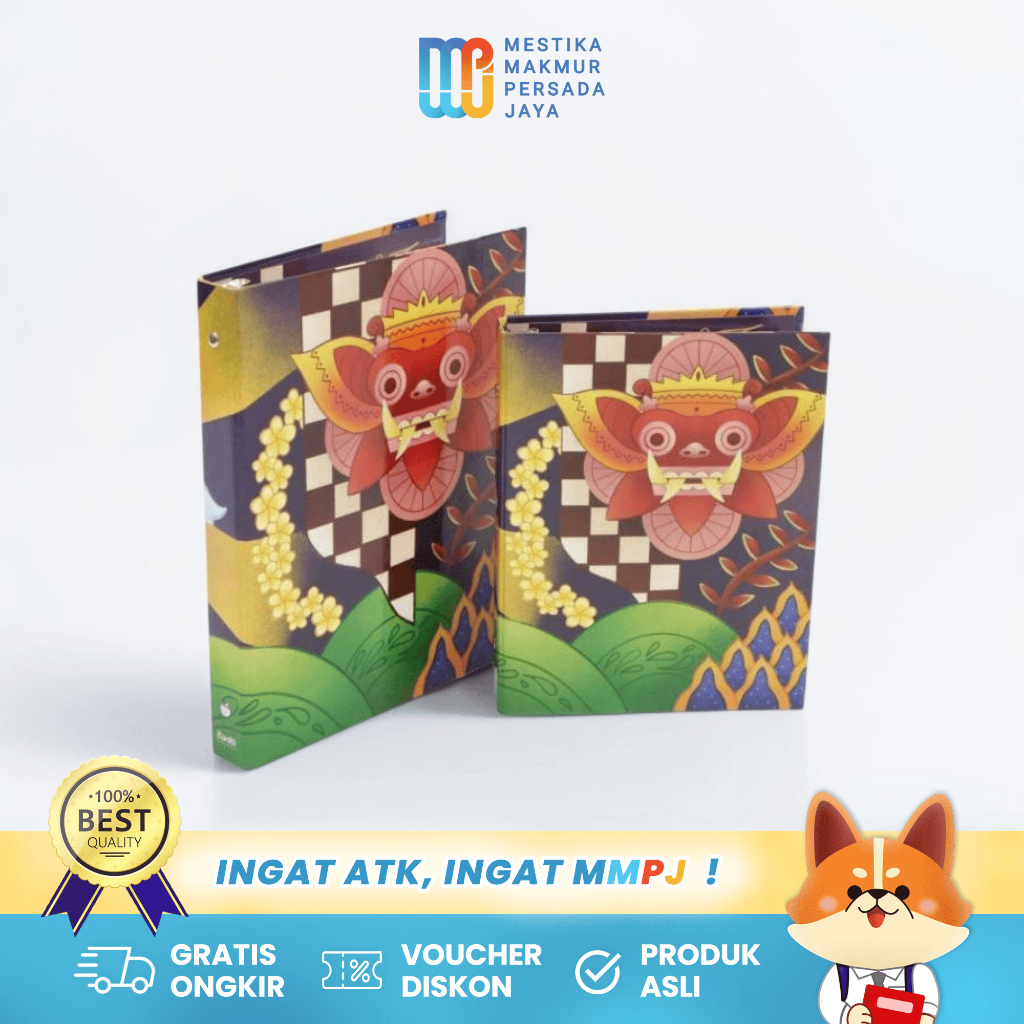 

Bantex Binder A5 / B5 Buku Catatan + Isi Kertas Binder 80gsm - Motif Barong