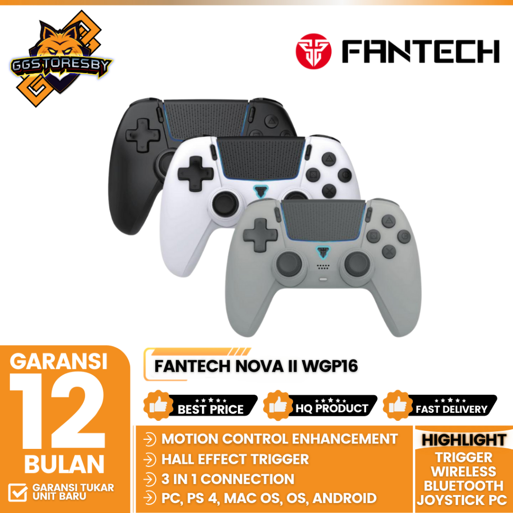Fantech NOVA II WGP16 / WGP-16 Gamepad Wireless Hall Effect Analog & Trigger Wireless Bluetooth Joys