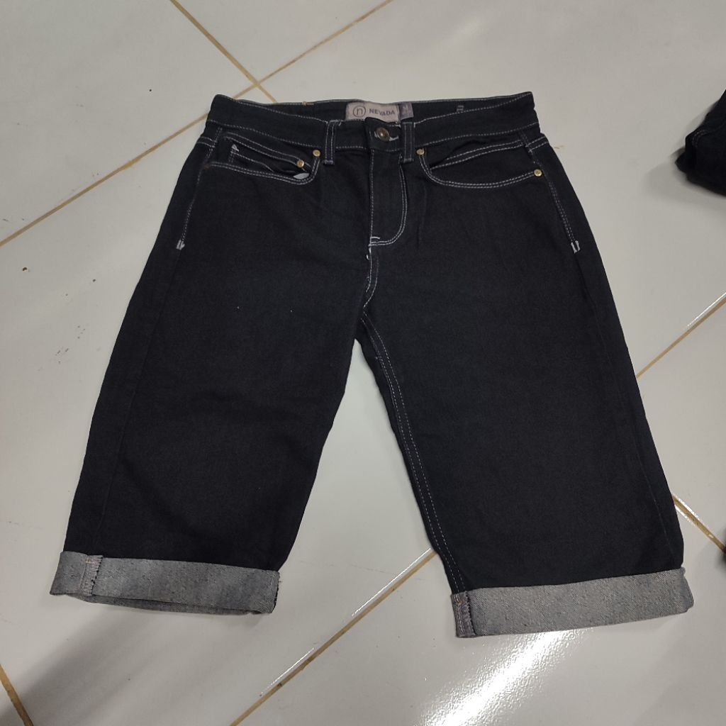 celana pendek wanita soft jeans nevada