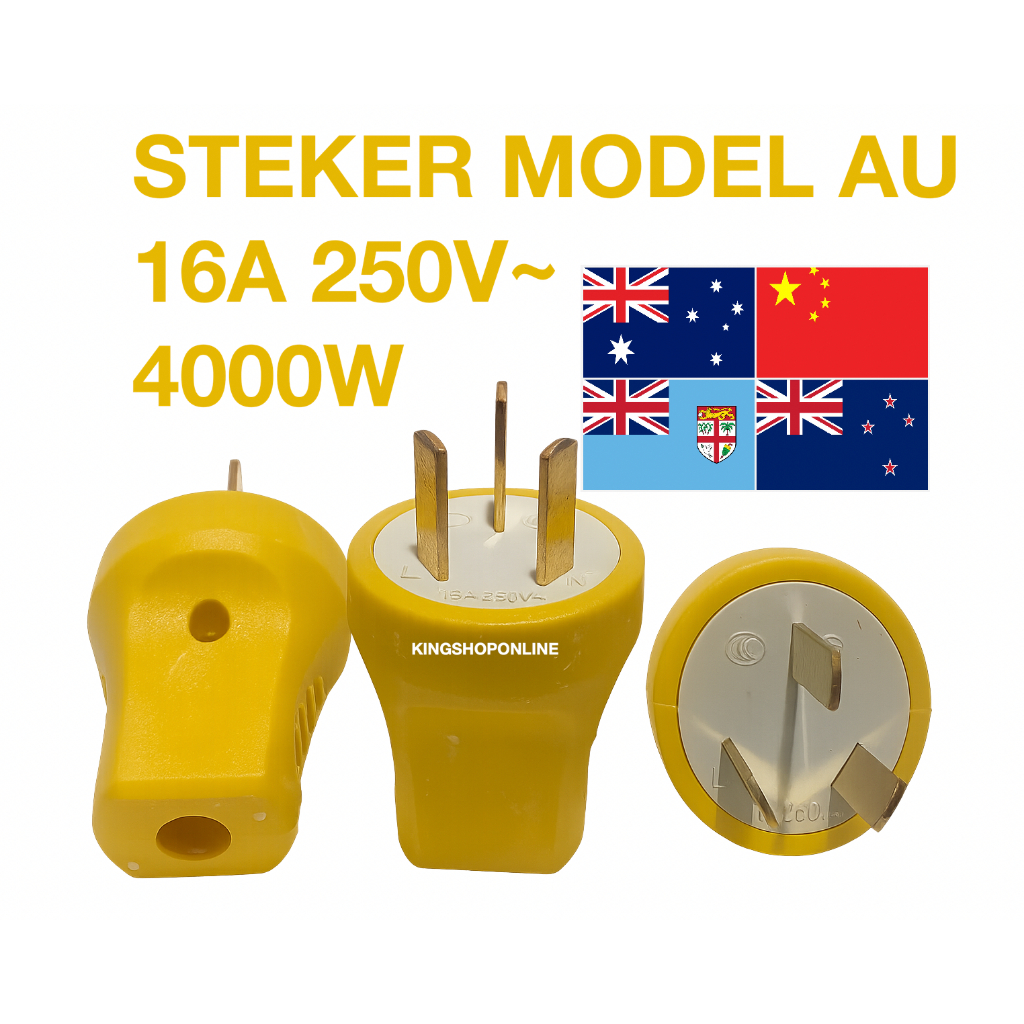 Colokan Australia Steker Listrik AU Steker AU , 16A 250~  cocok untuk Colokan Australia, China, fiji