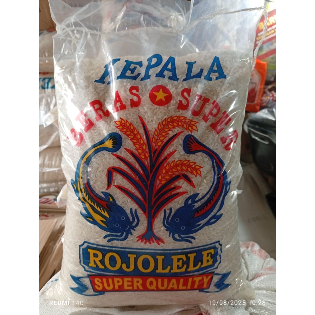 

1 bal beras asli solo merk rojolele 5kg enak pulen