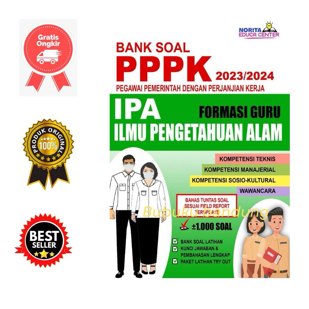 Buku Bank soal PPPK Formasi Guru IPA Ilmu Pengetahuan Alam tahun 2023-2024
