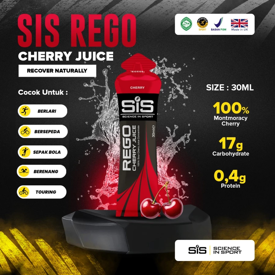 

SIS REGO Cherry Juice 30ml Muscle Recovery Drink Improve Sleep Quality