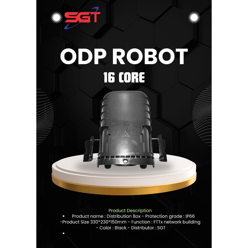 ODP/FAT hitam kap16core KOSONGAN