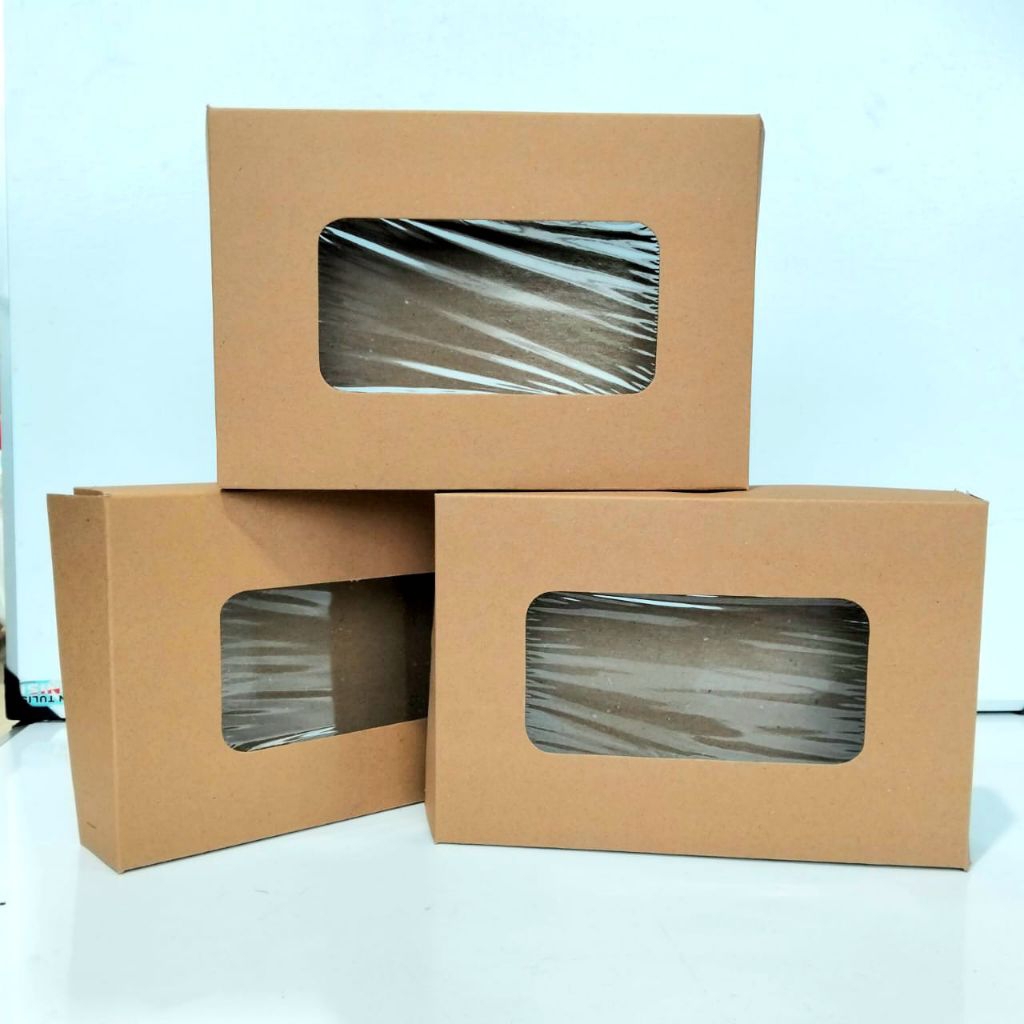 

Dus Snack Box Donuts Kraft Window 18x27 ( Pak 10 Pcs ) [ Original ]