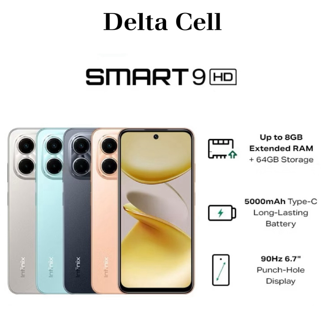 Hp Infinix Smart 9HD ram 3/64, garansi resmi