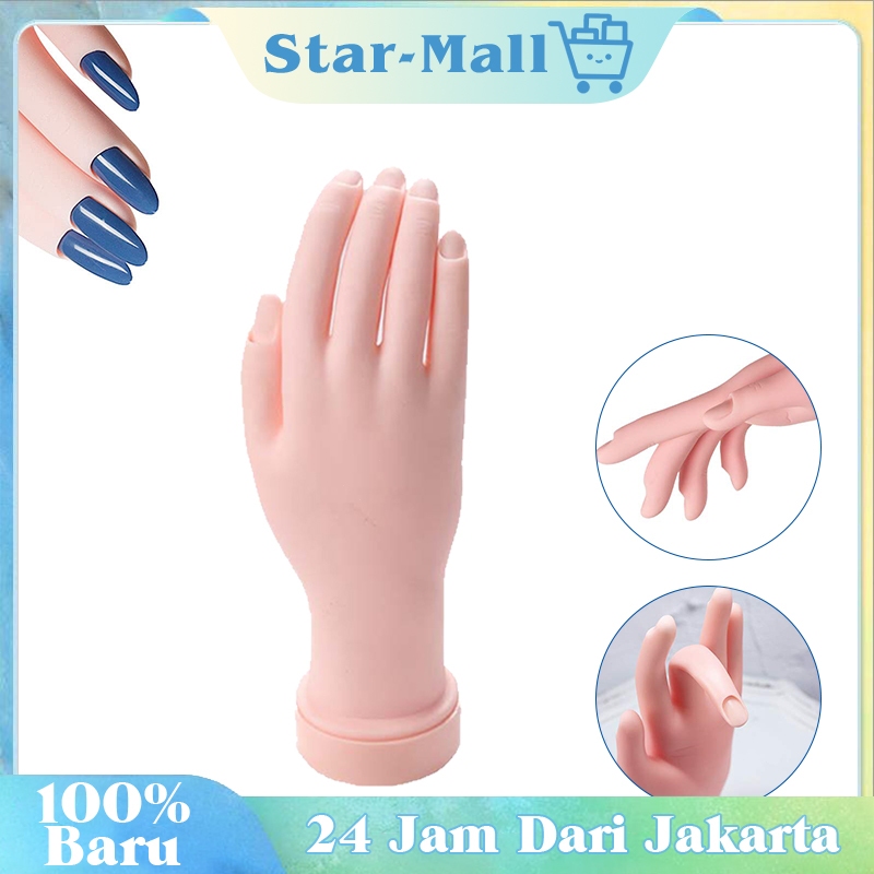 Tangan Silikon Palsu / Hand Model / Nail Art Practice Hand / Untuk  Salon Kuku