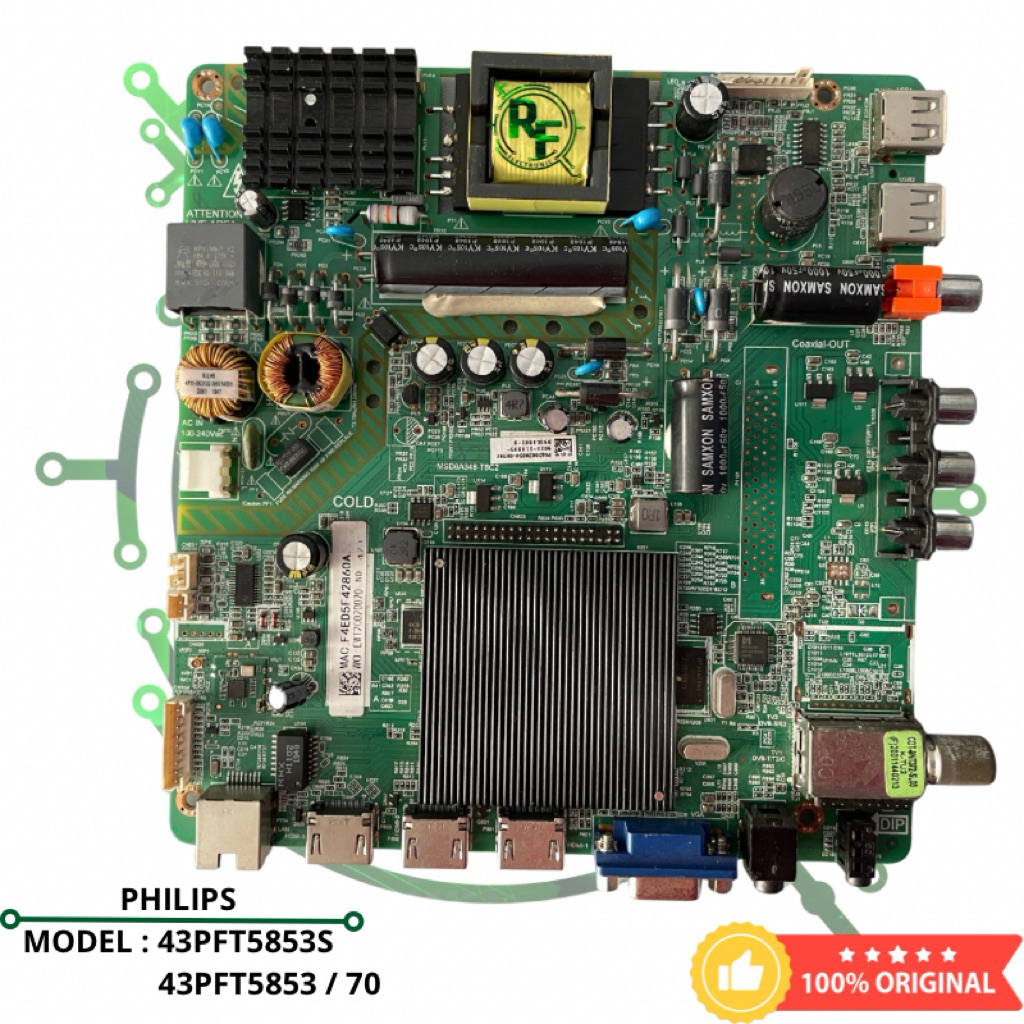 ORIGINAL MB MAINBOARD MESIN TV LED PHILIPS 43 INCH 43PFT5853S 43PFT5853 43PFT5853/70