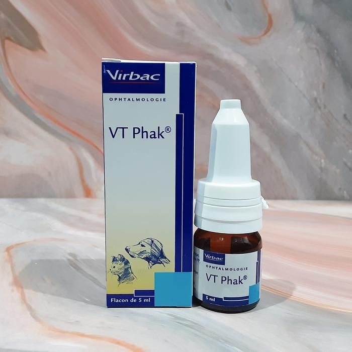 Virbac VT Phak Eye Drops (5 ML) - Tetes Mata Anjing & Kucing Tua / Senior Cats & Dogs Katarak / Virb