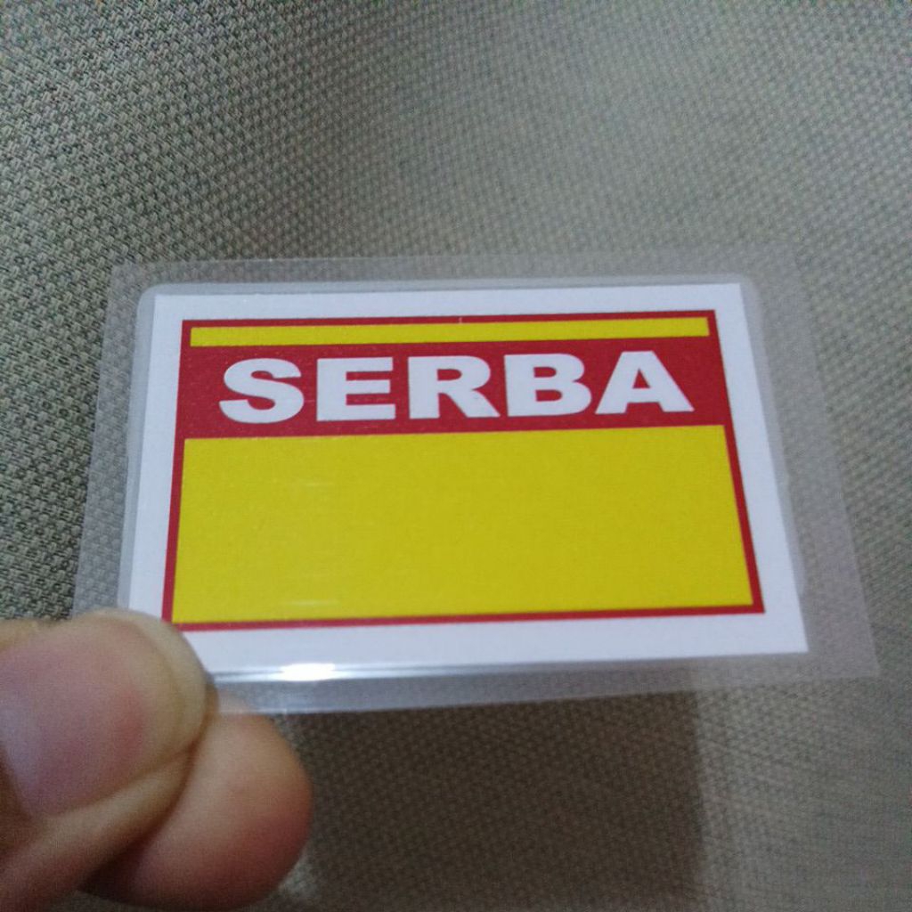 

Card Serba uk 4x6 cm 1 set isi 12 pcs/ Card laminating / card bisa tulis dan hapus
