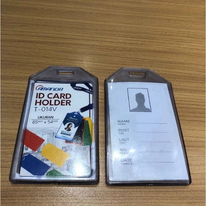 

Tempat Cahsing Id Cardb Holder 2 Sisi Lentur / Cash Bening - Oh Cetak Sanak