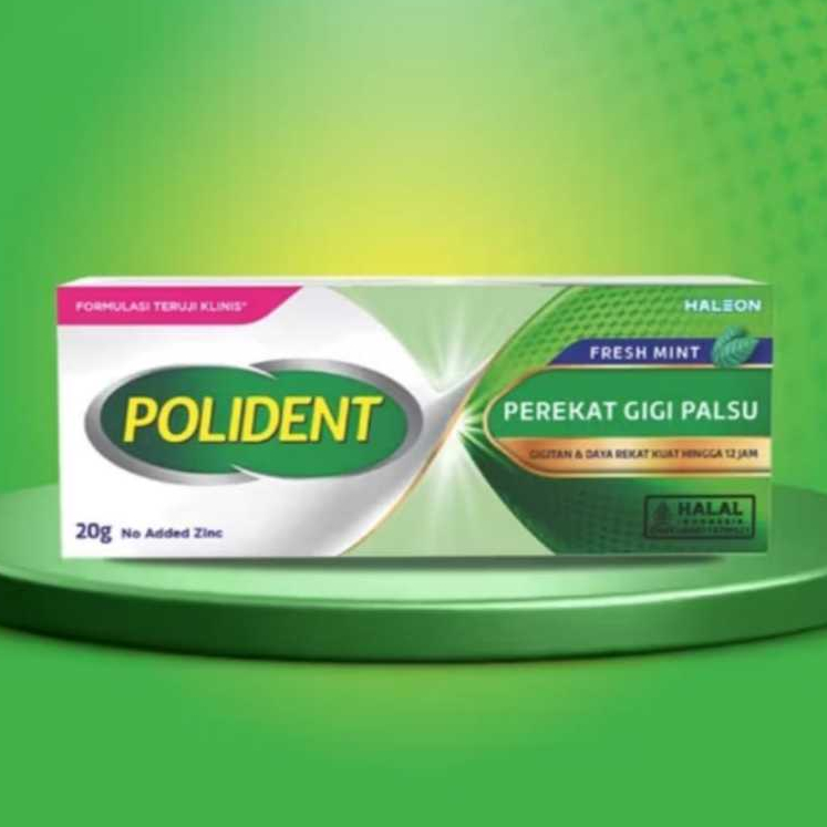 Polident Perekat Gigi Tiruan | Polident Adhesive Fresh Mint Lem Gigi Palsu  20g