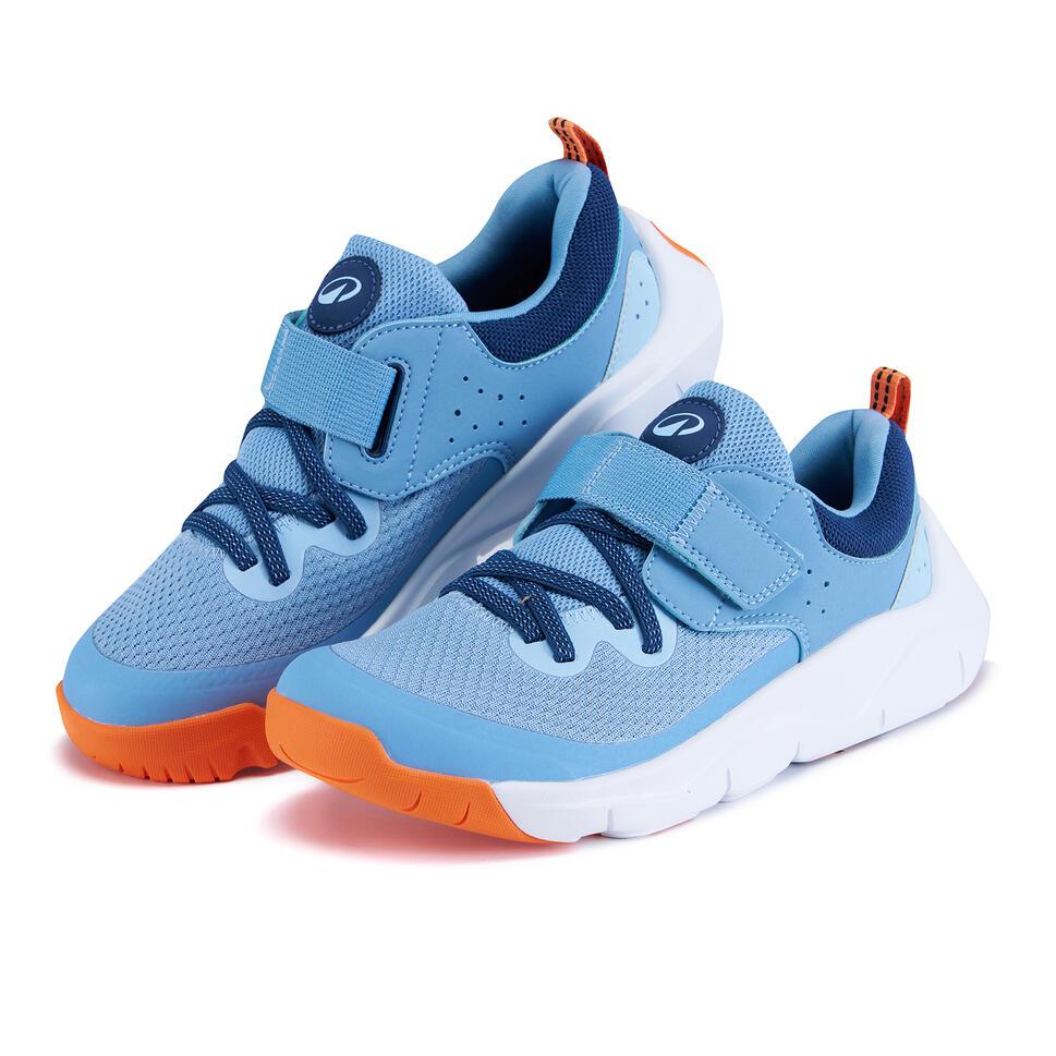 DECATHLON Sepatu Olahraga Strap Anak Unisex Playful Fast Biru Muda/Putih - 8788814