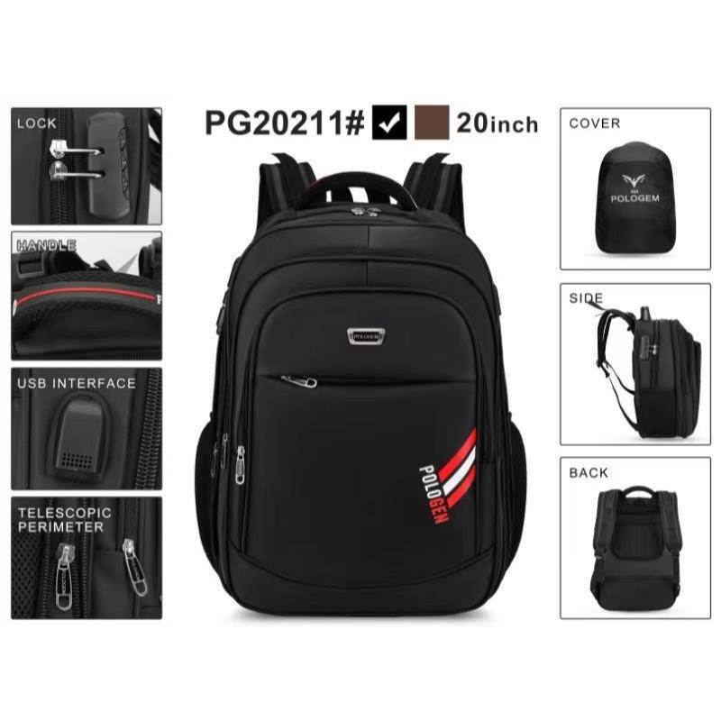 POLO GEM 20 inch - Tas Ransel Kerja Pria Ransel Polo Gem 20 inch / Tas Ransel Laptop Polo GEM Expand