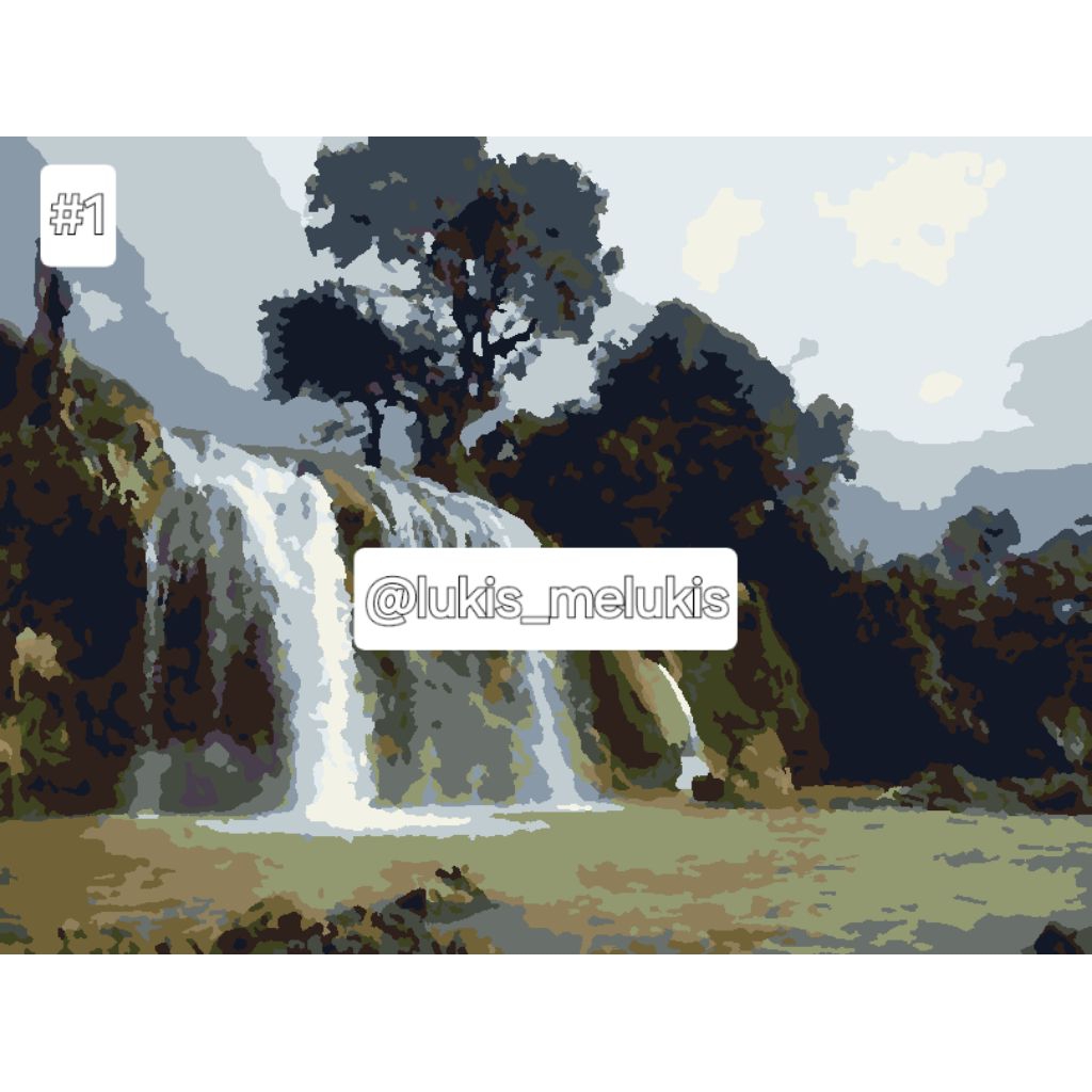 

Media Lukis Paint by Number | Air Terjun | 25x30cm + Free Kanvas & Spanram!!