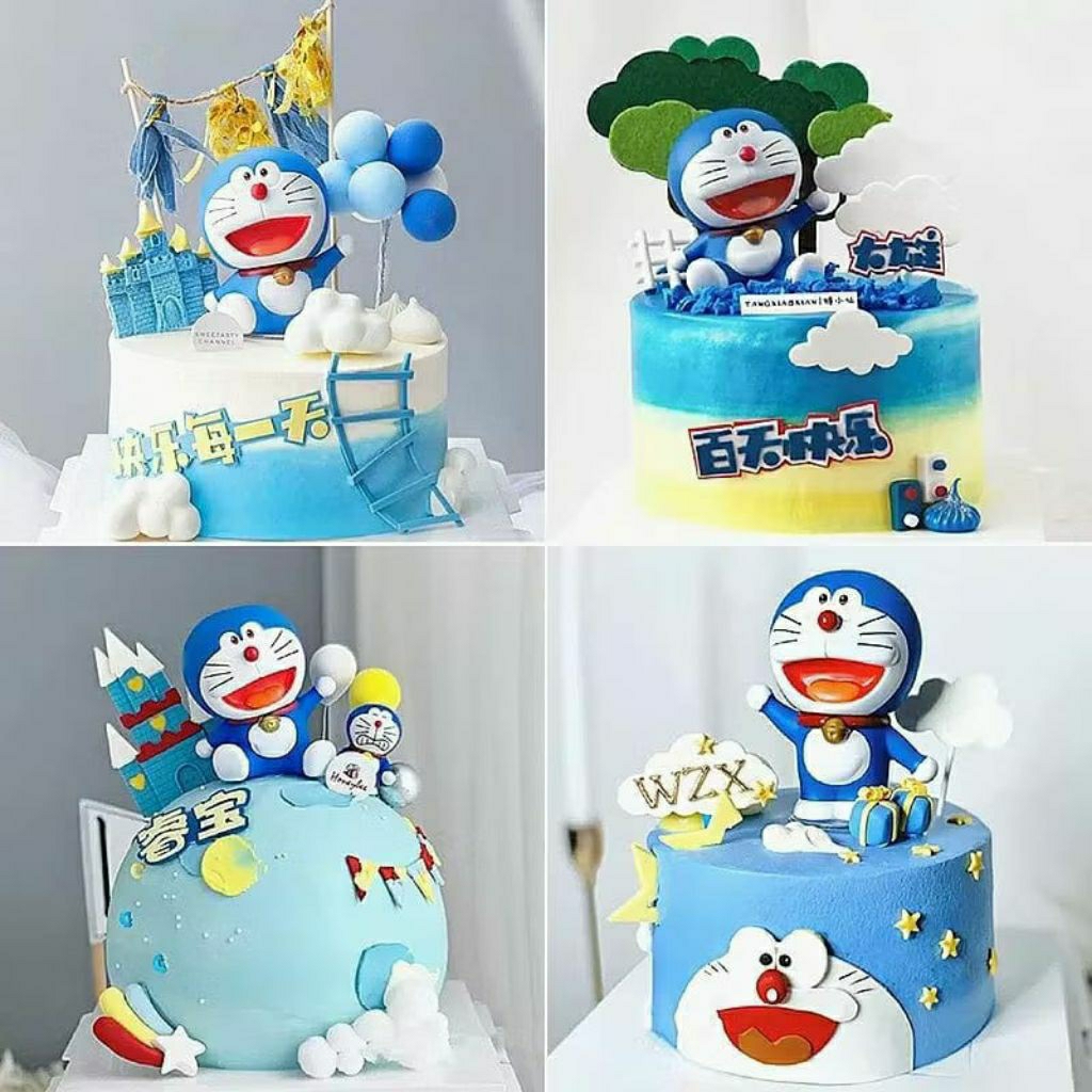 {JS} HIASAN KUE DORAEMON UNTUK KUE ULANG TAHUN PAJANGAN MOBIL PAJANGAN LEMARI RUMAH / PAJANGAN KUE U