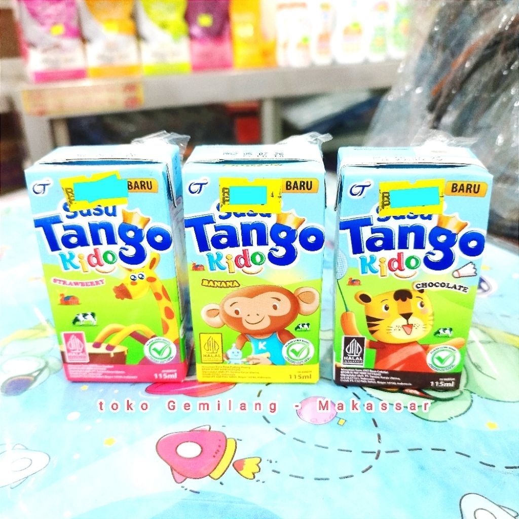 

Susu tango kido uht 115 ml cokelat / stroberi / pisang