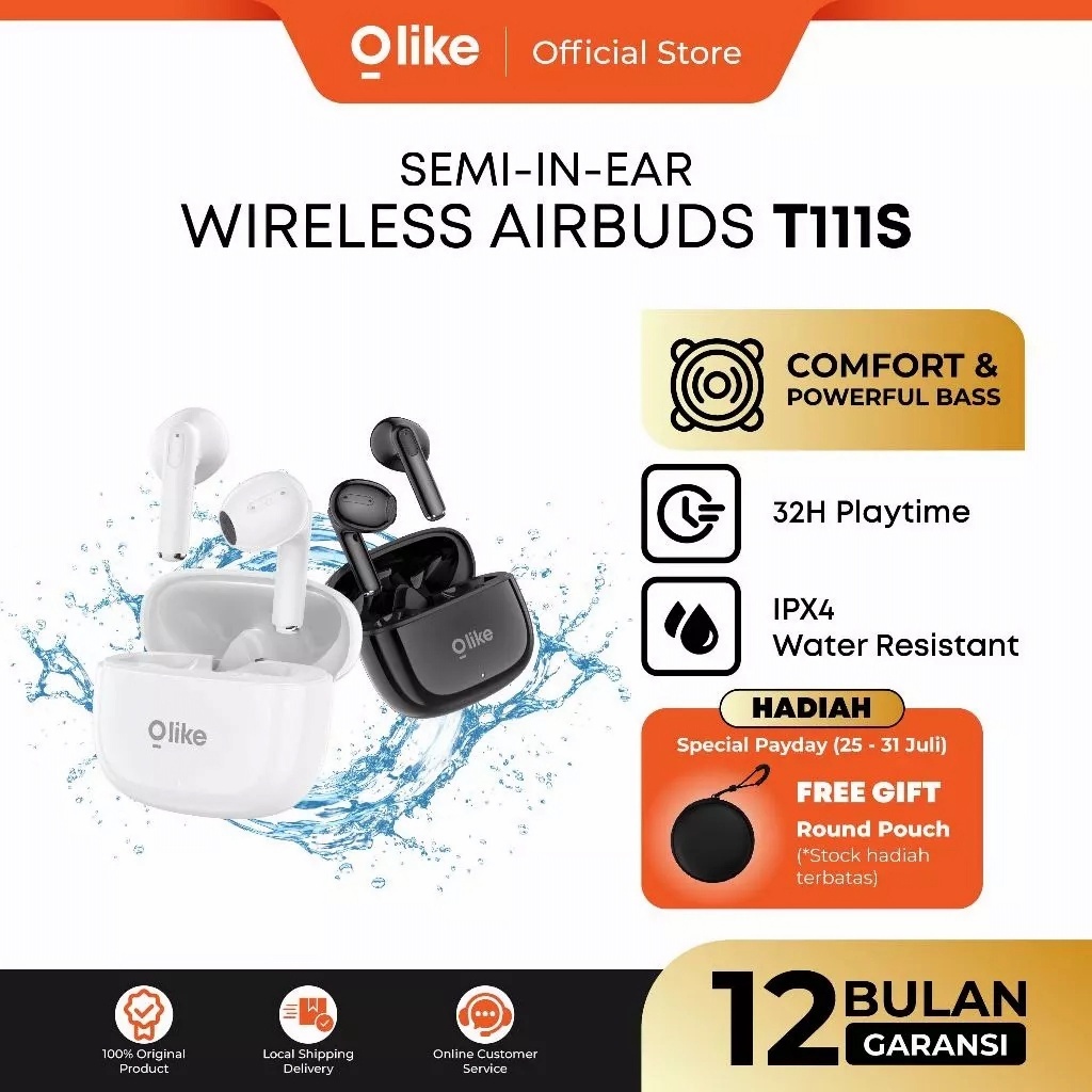 OLIKE T111/T111S TWS earphone wireless bluetooth 5.3 higi sound