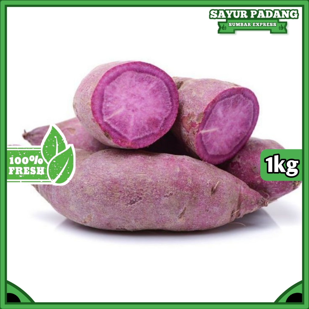 

UBI JALAR UNGU 1KG BERSIH SUPER FRESH PASAR SAYUR PADANG