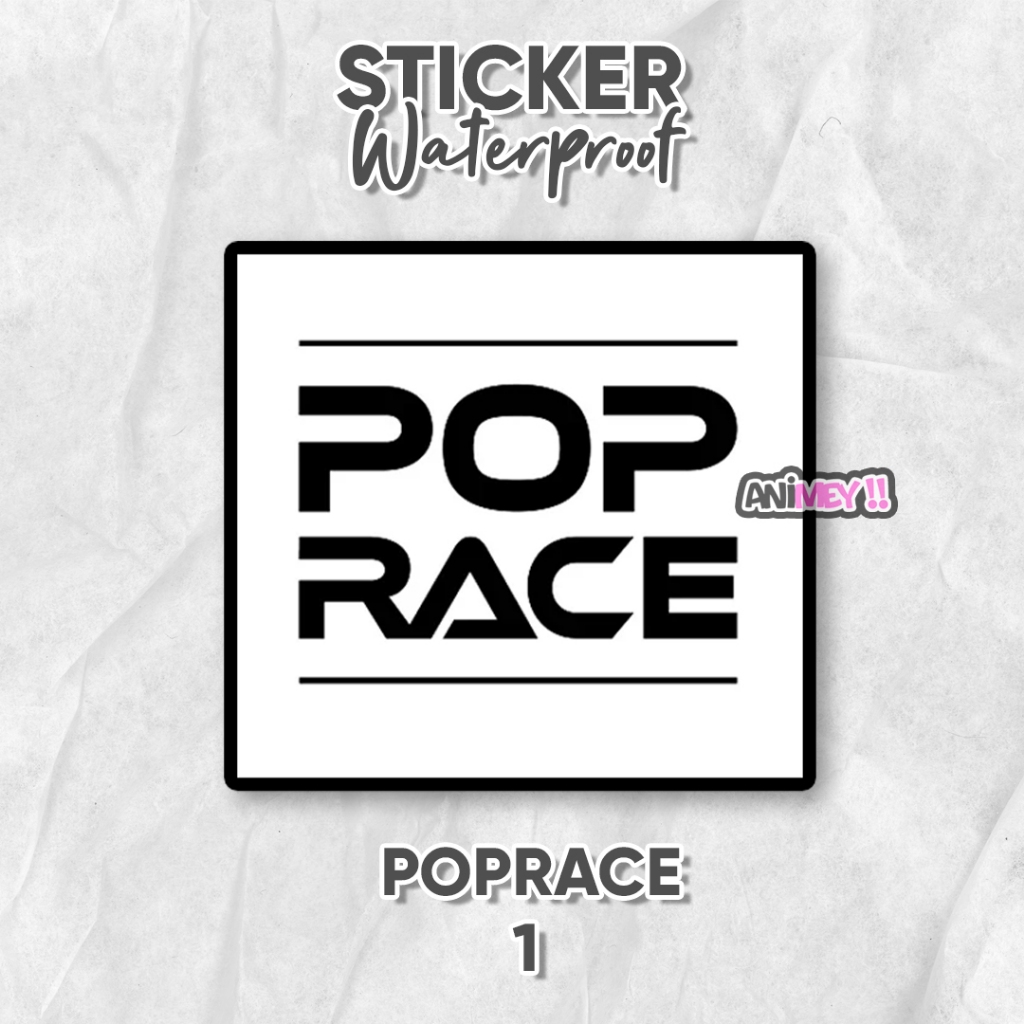 

Stiker Logo Pop Race / Sticker Anime JDM Waterproof