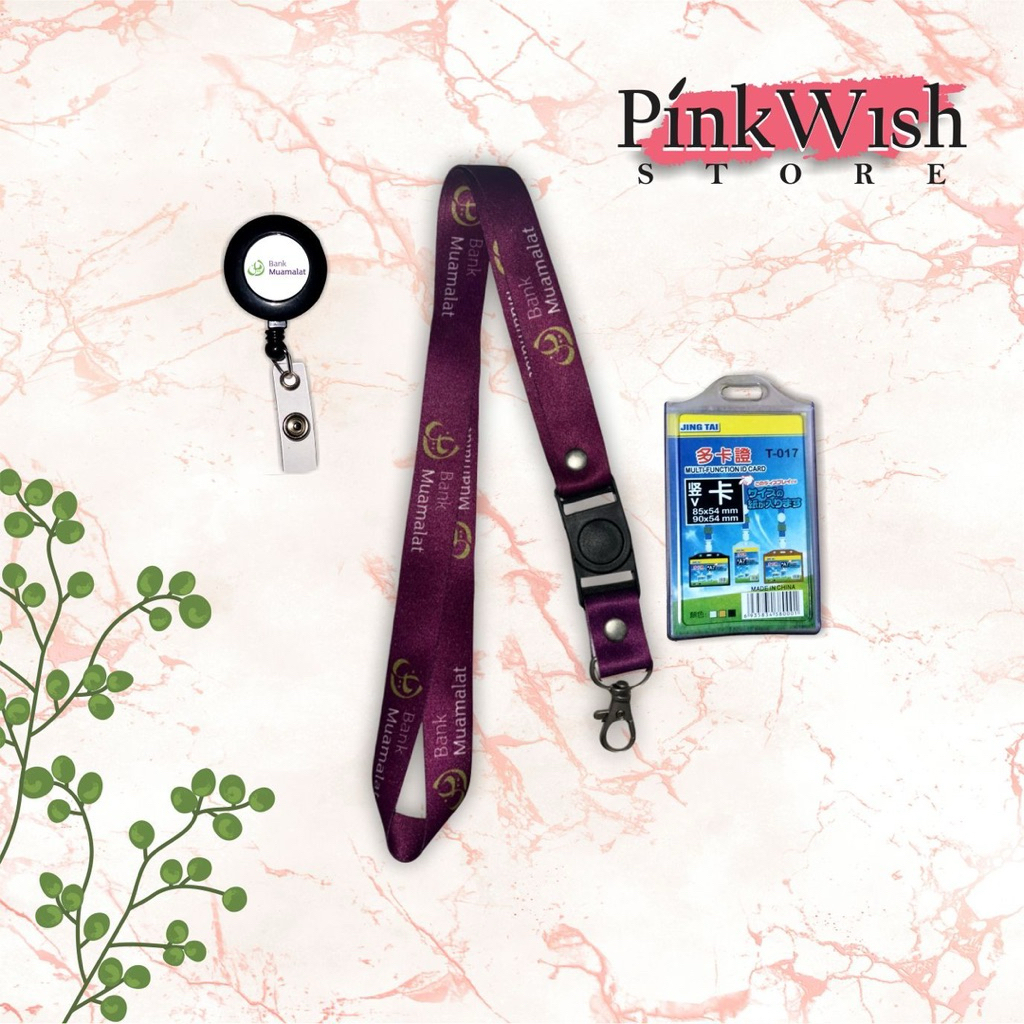 

Lanyard BANK MUAMALAT ungu / Tali idcard BANK MUAMALAT ungu [Ready stock] Termurah