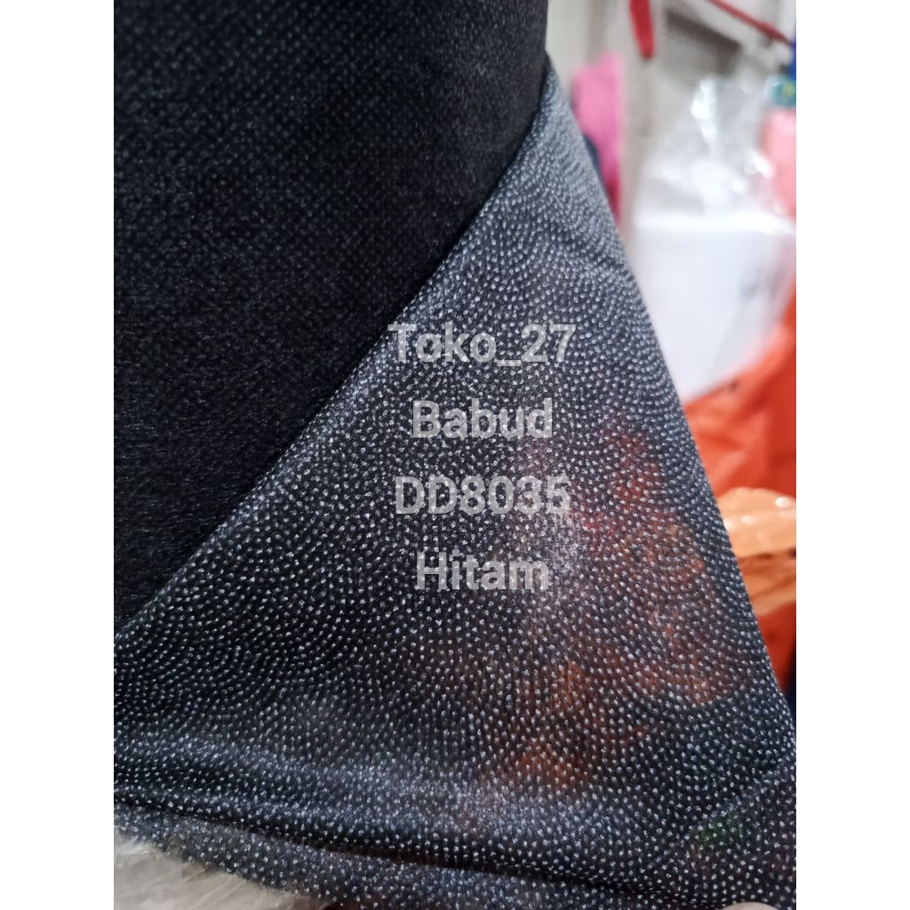 KAIN KERAS LEM VISLIN KODOK DD 8035 HITAM KAIN KAPAS