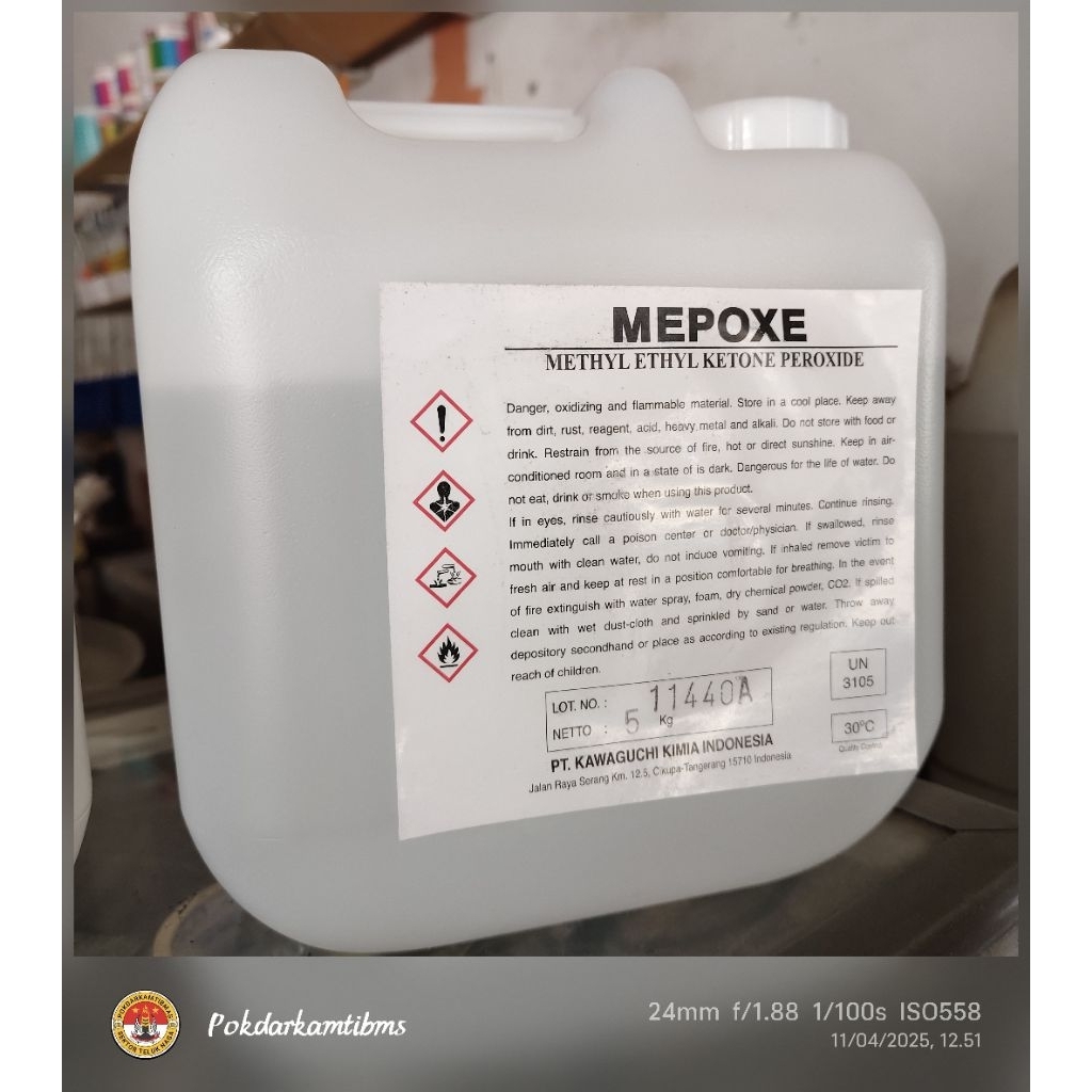 KATALIS RESIN FIBER GLASS MEPOXE 5 KG ORIGINAL