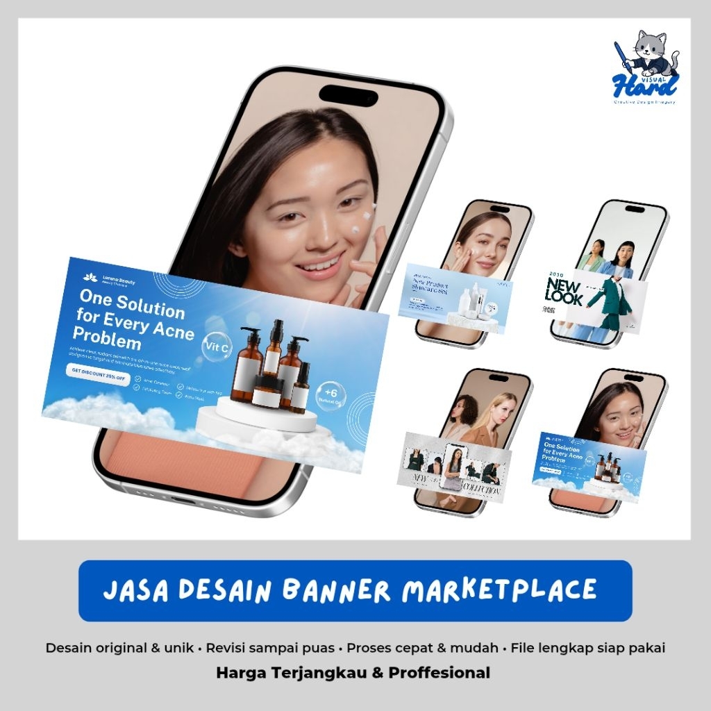 Hardvisual | Jasa Desain Banner Profesional untuk Marketplace | Banner Toko/Promo