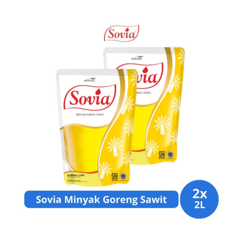 

[2pcs] Sovia Minyak goreng sawit Pouch 2L x 2