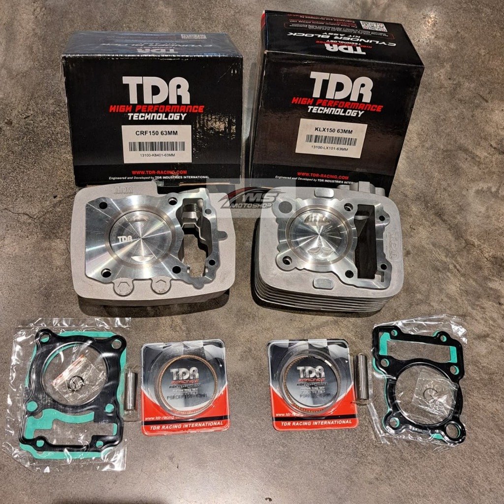 BLOK TDR KLX150 DTRACKER 63mm 169CC ; CRF150 63mm BLOK SEHER CYLINDER PISTON KIT