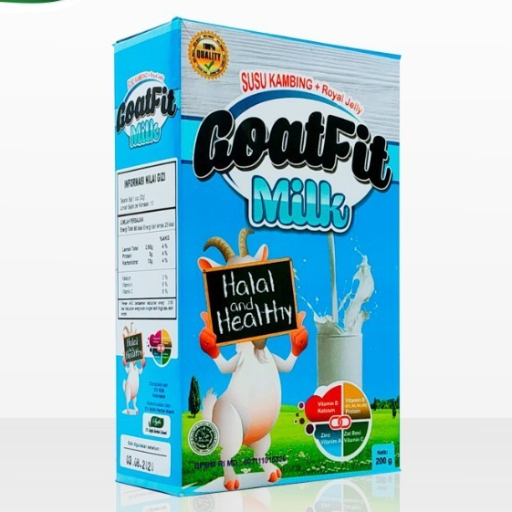 

Goatfit Milk Susu Kambing Isi 200 Gram Dengan Royal Jelly Susu Kambing Etawa Goatfit Original Etawaku provit 200gr