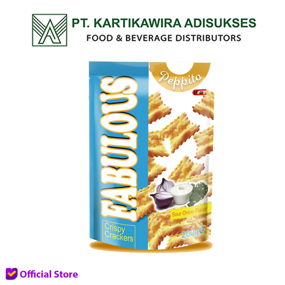 

Peppito Crackers Sour Onion Flavor 200gram