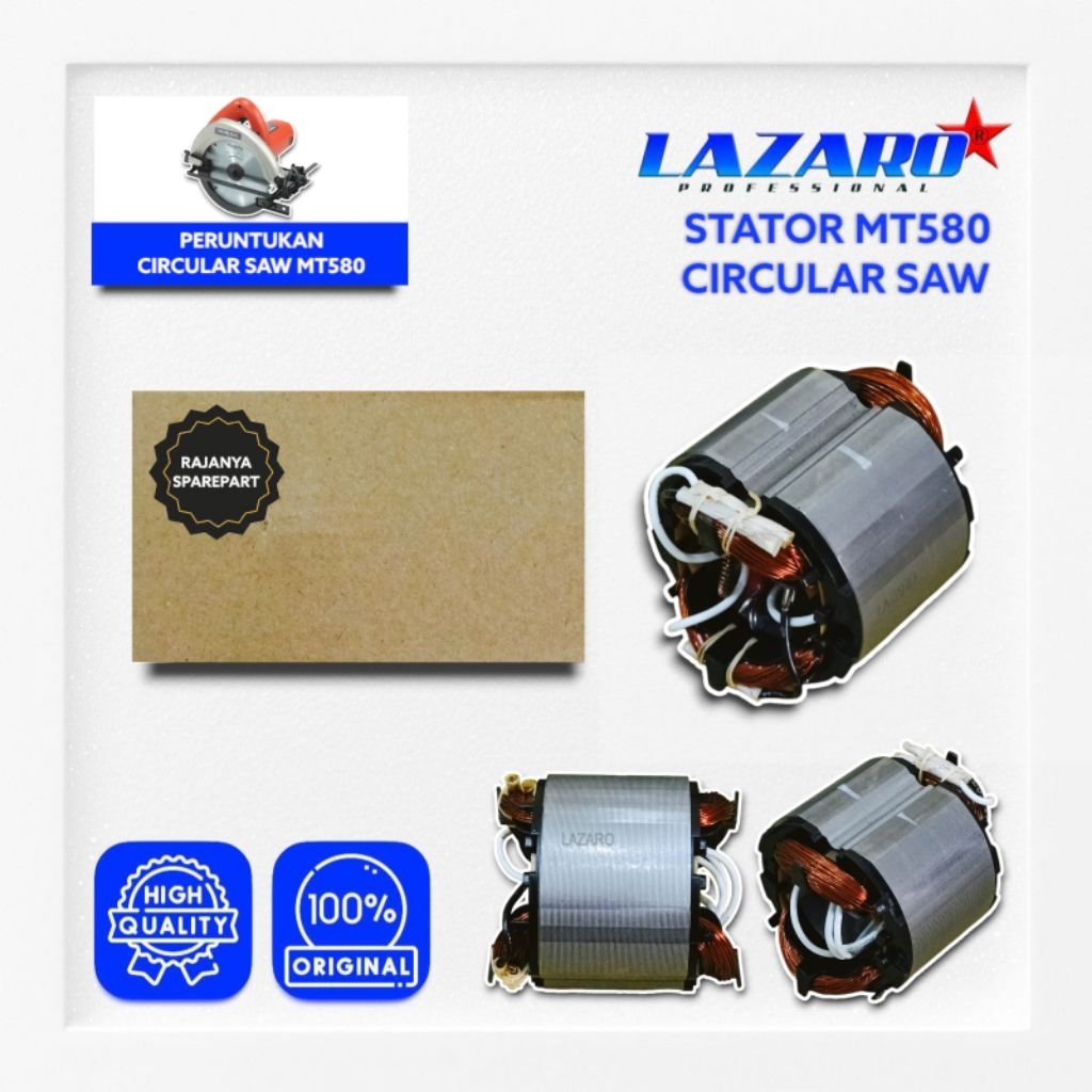 Stator Circular Saw 7inch MAKTEC MT580 Lazaro MT580 MT583 Armature Angker Circular Saw 7" MT 580 583