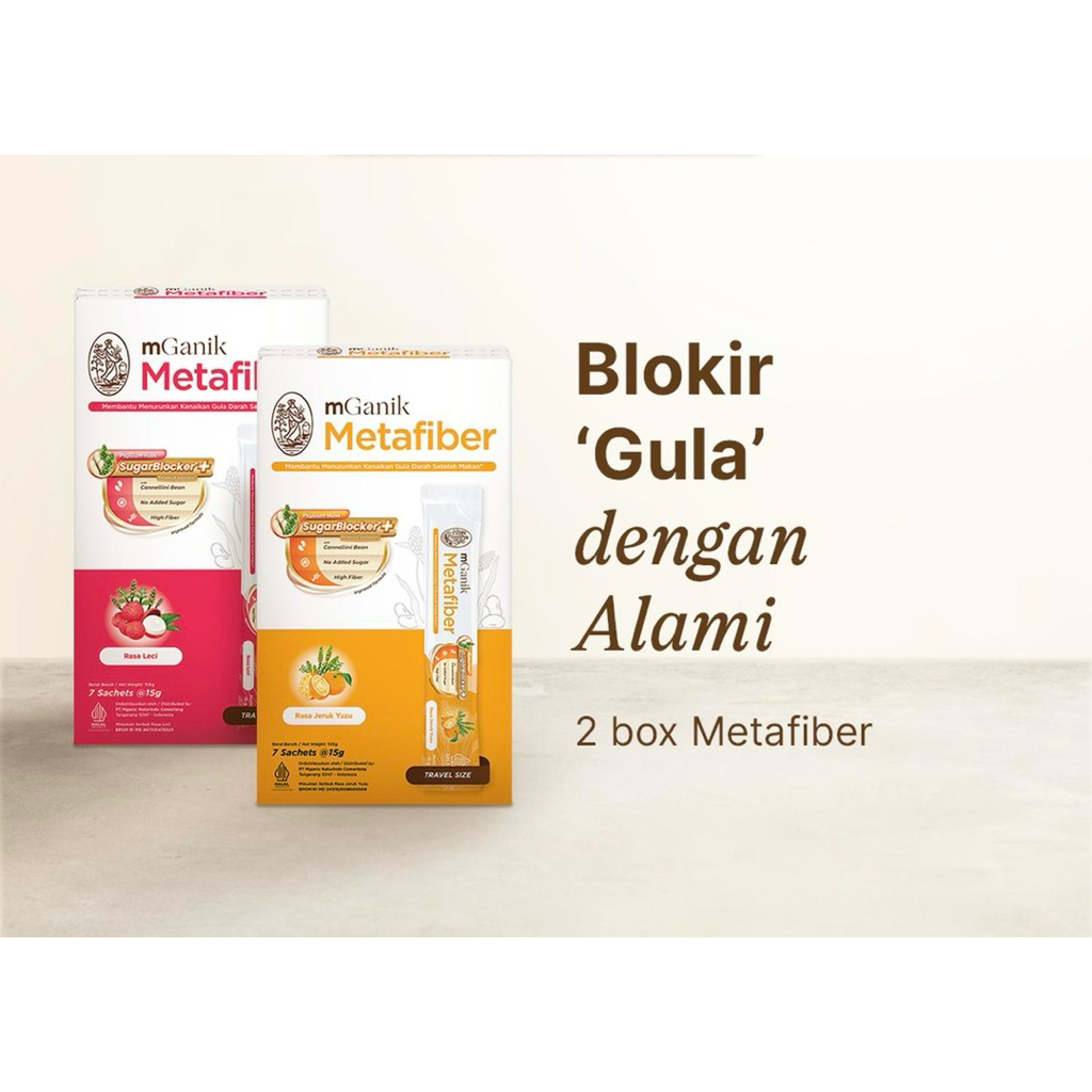 

Mganik MetaFiber Travel Size - Flavor Jeruk Yuzu 105Gr & Leci 105Gr