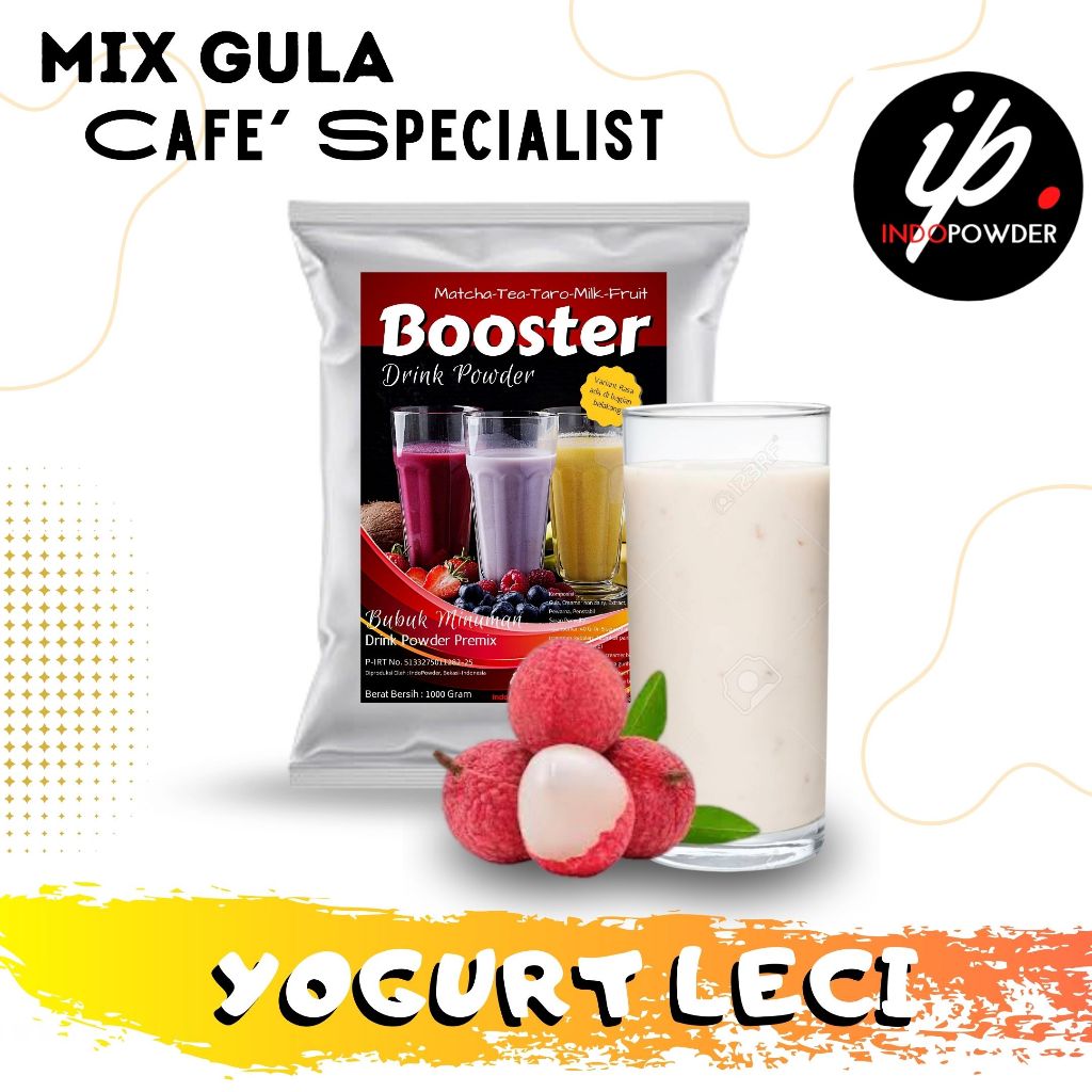 

Indopowder - Bubuk Minuman YOGURT LECI / YOGHURT LYCHEE / LECY 1Kg Untuk Cafe, Waralaba dan Resto