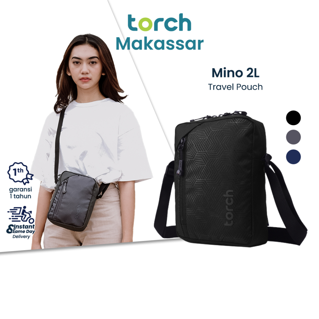 Torch Makassar Tas Selempang Pria Wanita Slingbag Travel Pouch Mino 2L
