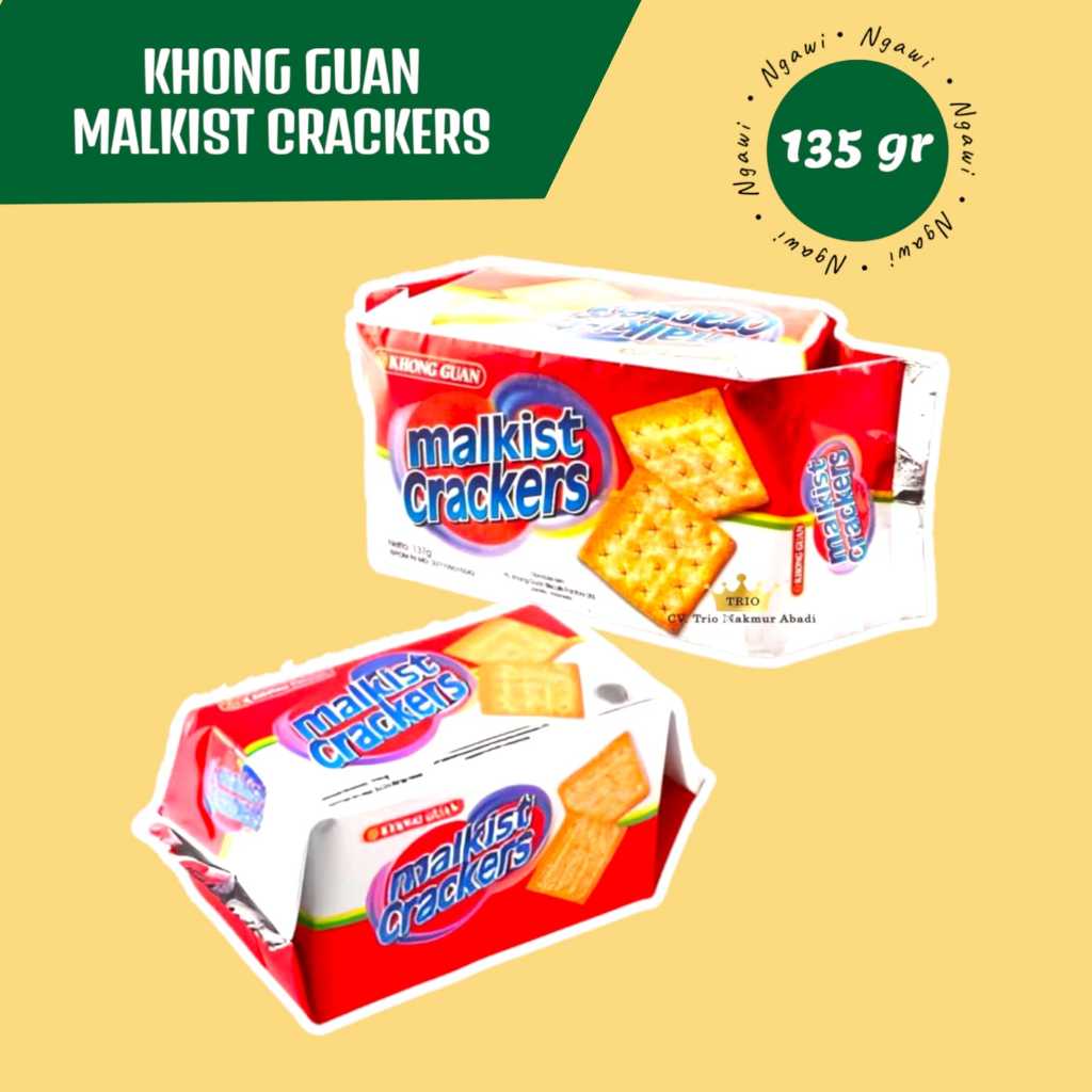 

KHONG GUAN MALKIST CRACKERS 135 GR, Malkist Crackers 135 gram