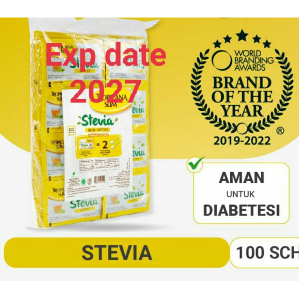 

gula tropicana slim stevia isi 100 sachet