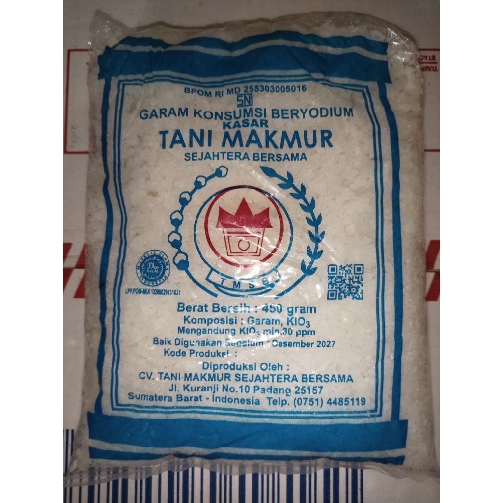 

Garam Kasar Tani Makmur 450 gr