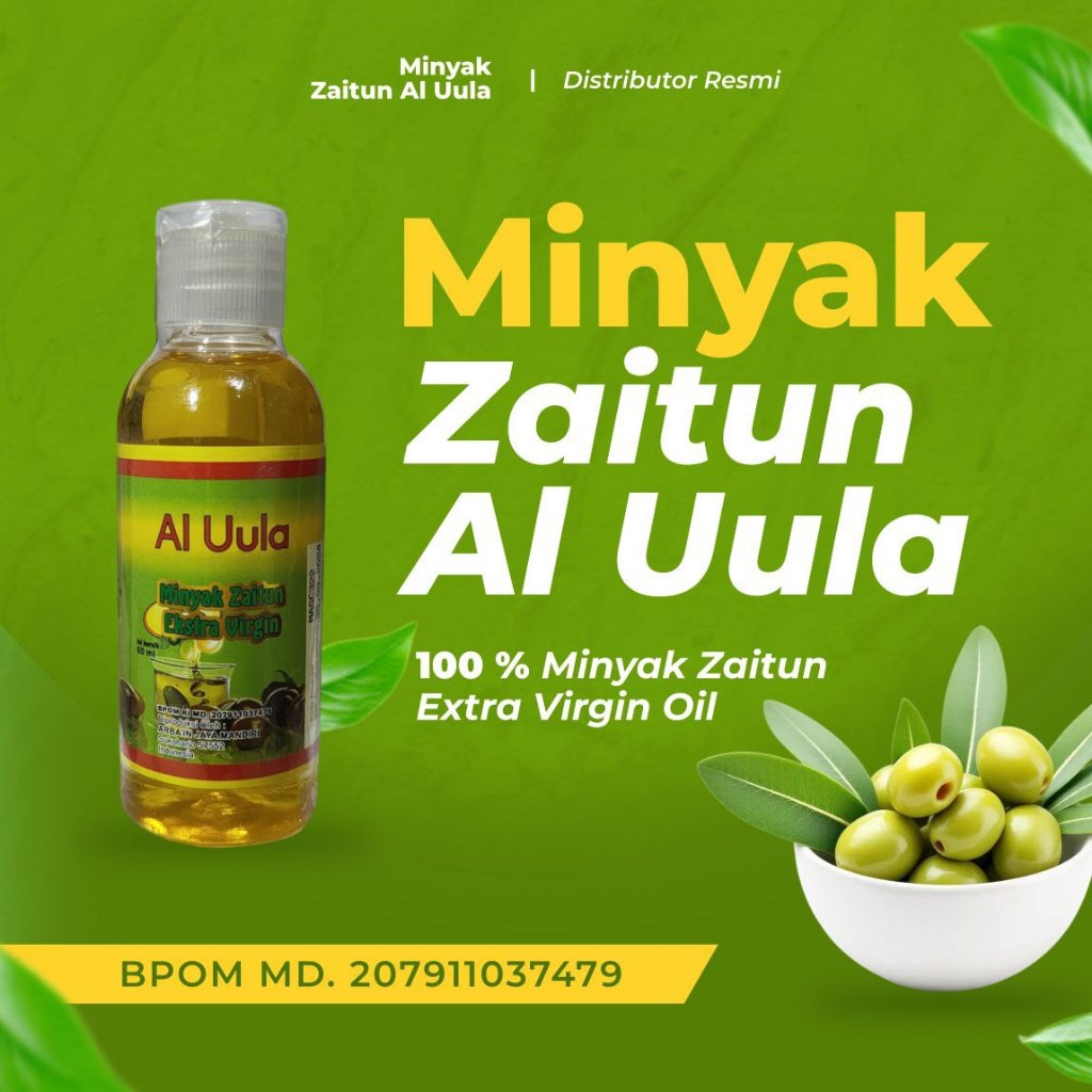 

MINYAK ZAITUN AL UULA 100% MINYAK ZAITUN EXTRA VIRGIN OIL 60ML