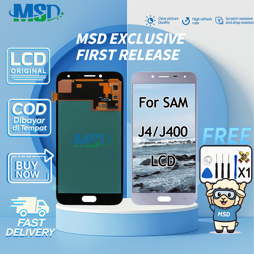 LCD For SAMSUNG J4/J400 UNIVERSAL FULLSET Touchscreen LCD HP OG ASUGAR/MSD