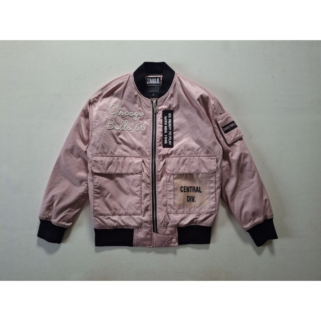 JAKET NBA CHICAGO BULLS PINK ORIGINAL 100%