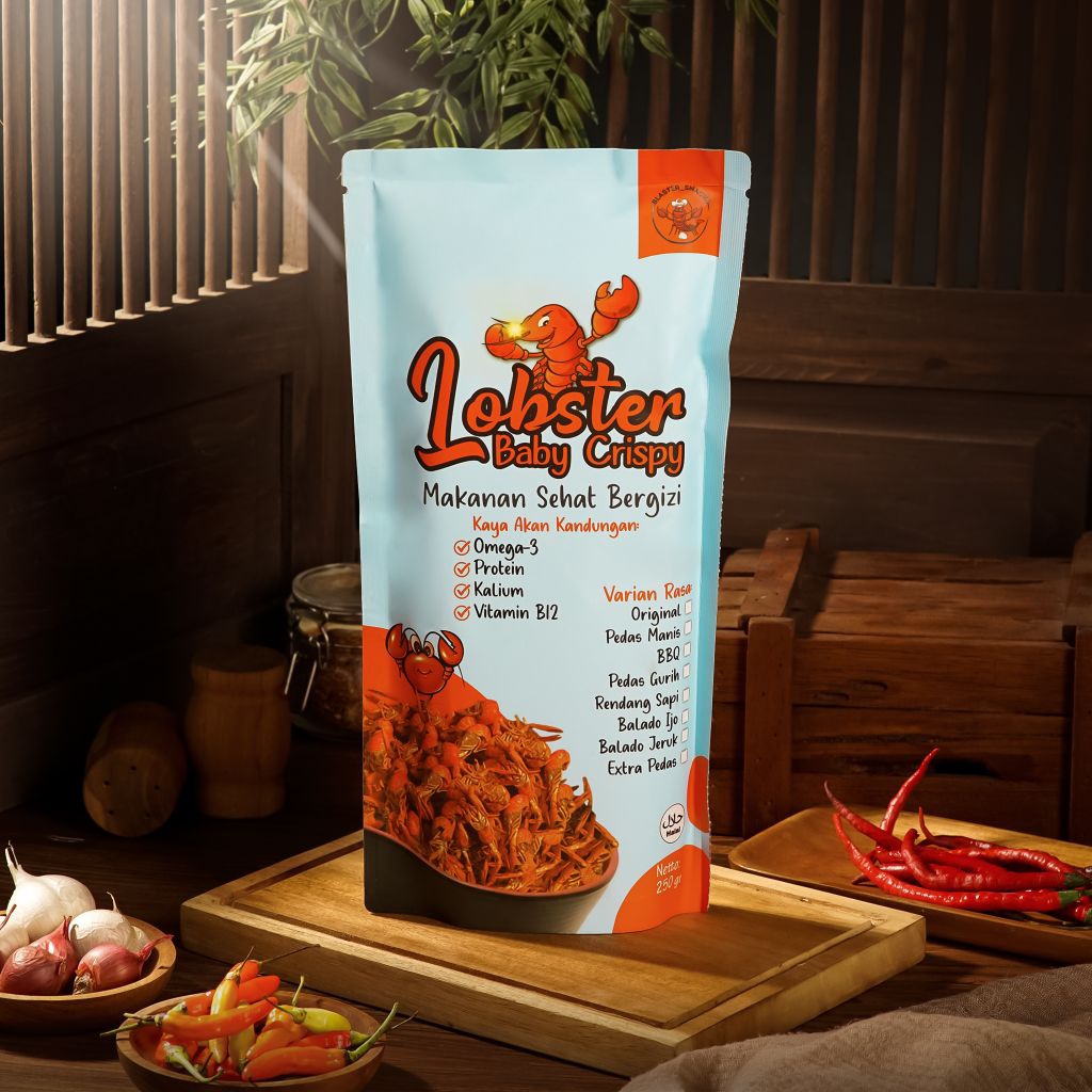 

olahan cemilan lobster air tawar