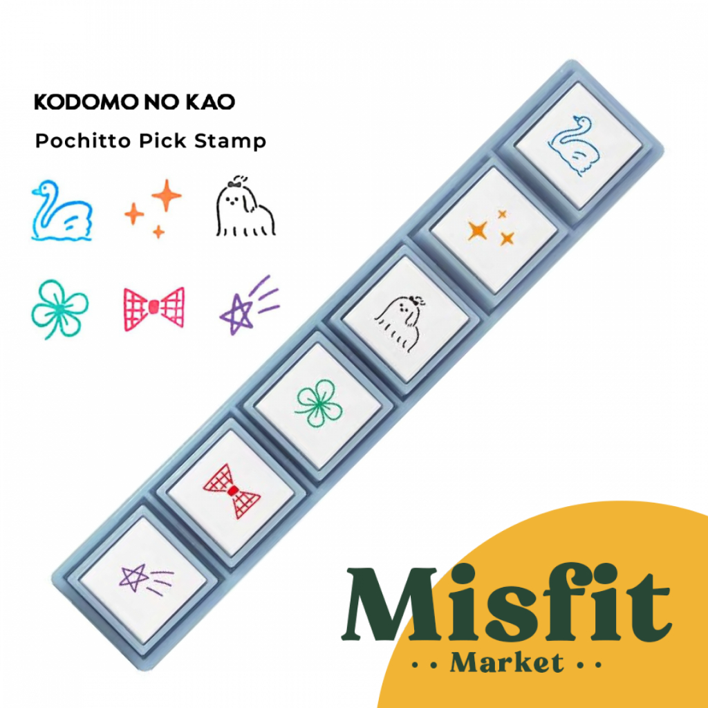 

Kodomo No Kao Pochitto Pick Stamps (3 6 Stamps) Stempel Karakter Unik Lucu pochitto6