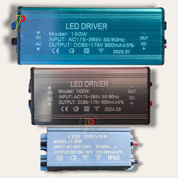 LED Driver Trafo lampu COB SMD 50W 100W 150W AC175-265V DC85-175V