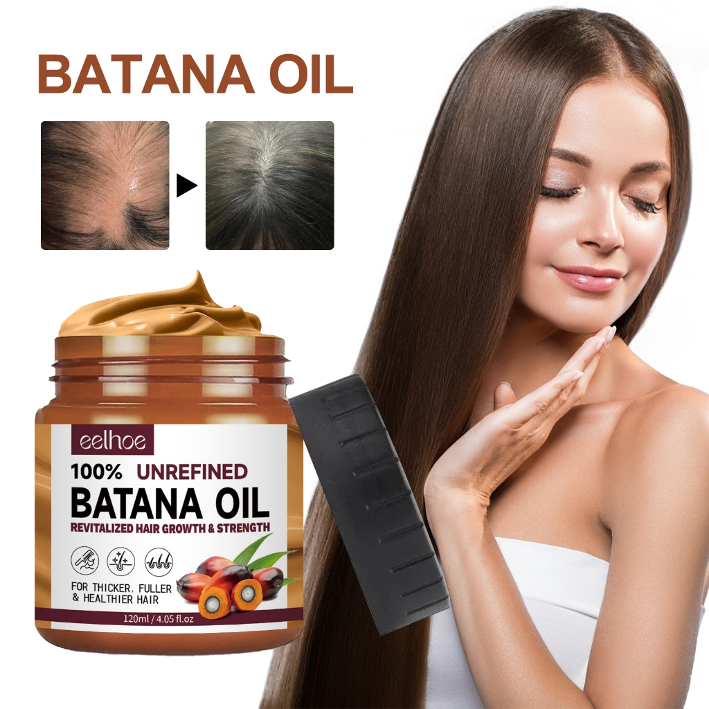 EELHOE Batana Oil Conditioner 120ml Batana Hair Cream Revitalized Hair Growth Strength Batana Oil Co