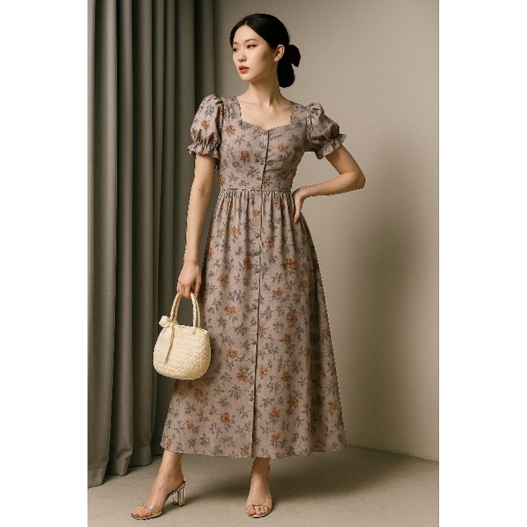 AFIFULIN-Daster Wanita Rayon Premium Busui Depan Baju Tidur Daster Kekinian 2025 Lengan Karet