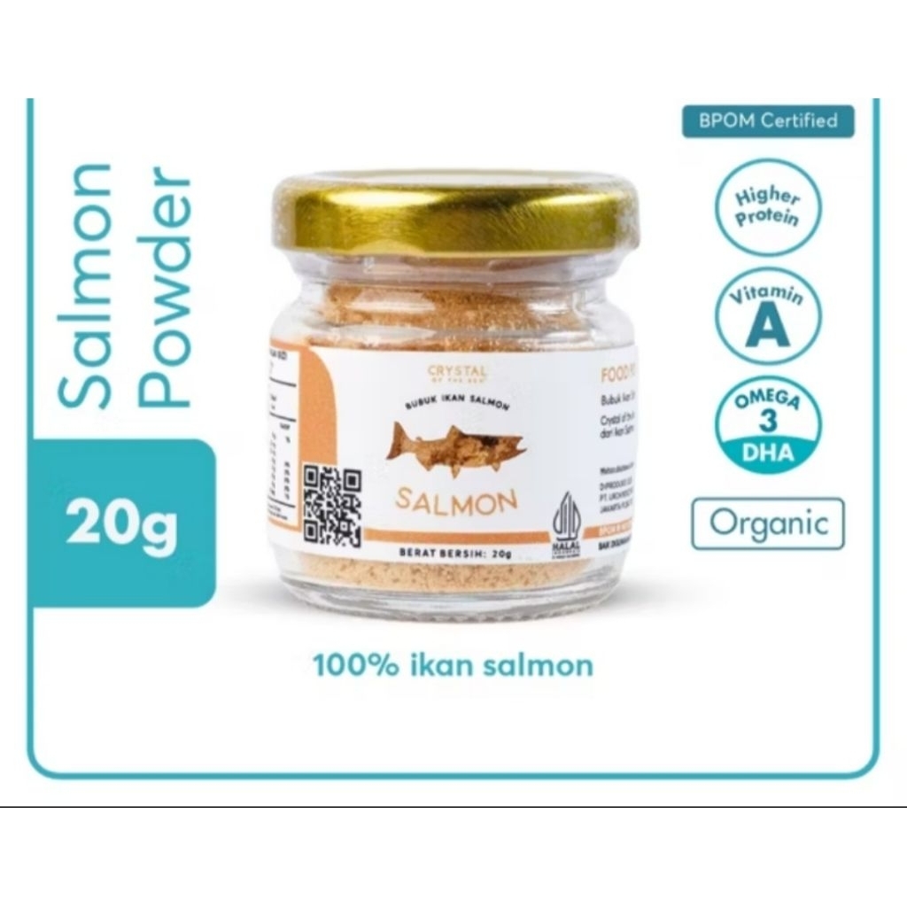 

Crystal Of The Sea | Salmon Powder (20GR)/ Bubuk ikan salmon - bumbu kaldu MPASI